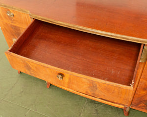 Early 20th Century Biedermeier Style Buffet with Brass Pulls