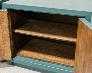 Teal and Gold Single Nightstand