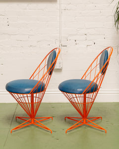 Orangina Chair Verner Panton Style Wire Cone Chairs