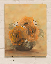 Load image into Gallery viewer, Floral Oil Painting in Orange
