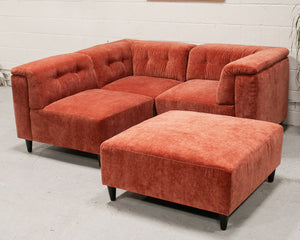 4 Piece Chelsea Sofa in Paprika (Ottoman)