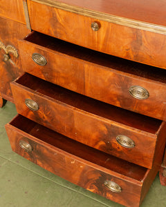 Early 20th Century Biedermeier Style Buffet with Brass Pulls