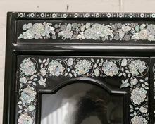 Load image into Gallery viewer, Black Mother of Pearl Curio Cabinet
