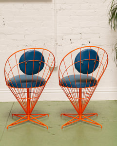 Orangina Chair Verner Panton Style Wire Cone Chairs