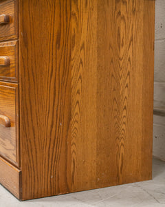 Antique Oak Roll Up Desk