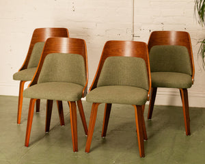 Olive Green Tweed Chairs