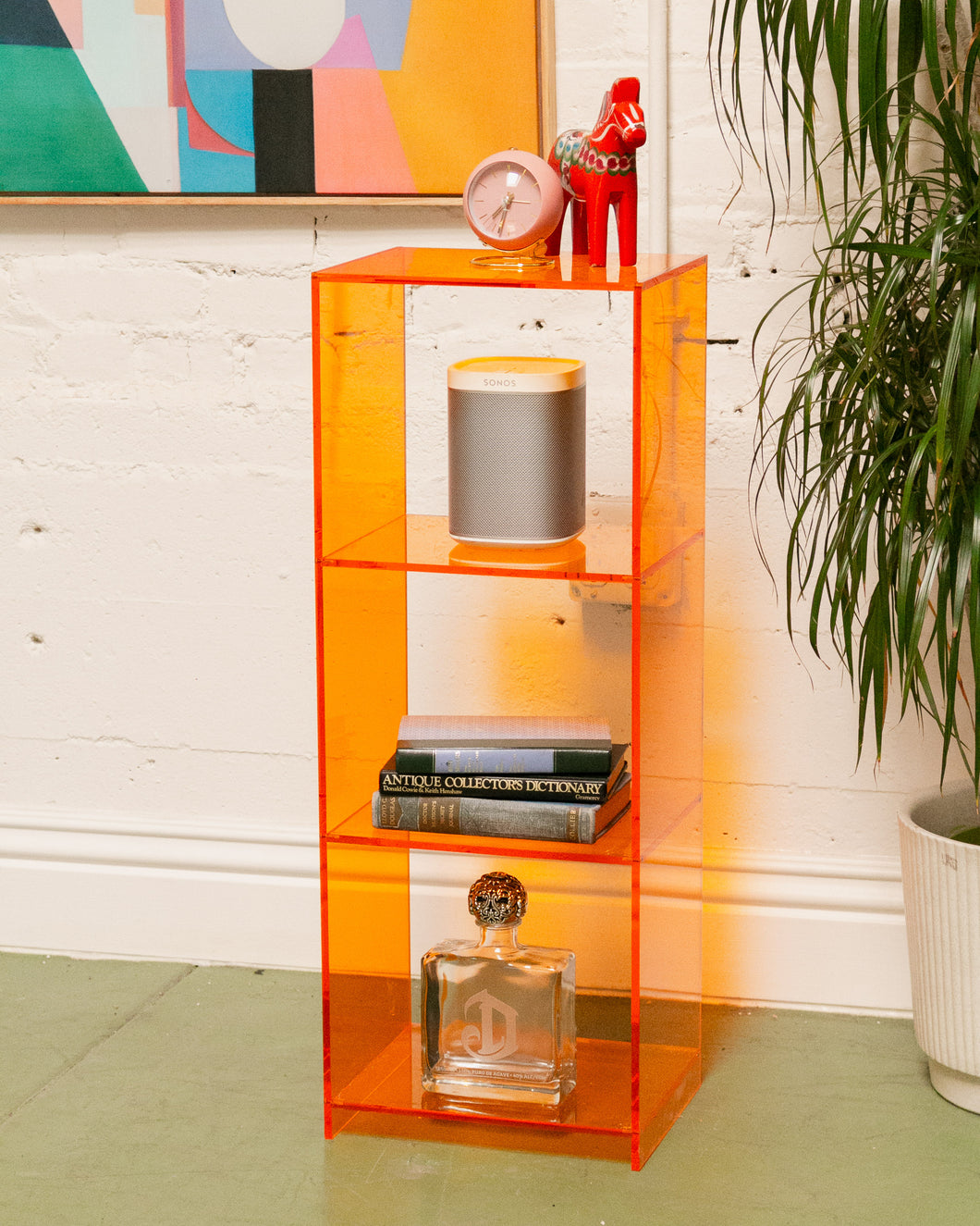 Orange Acrylic Shelf