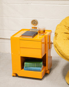 Orange Roller Side Table