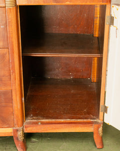 Early 20th Century Biedermeier Style Buffet with Brass Pulls