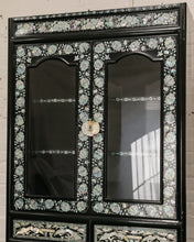 Load image into Gallery viewer, Black Mother of Pearl Curio Cabinet
