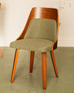 Olive Green Tweed Chairs