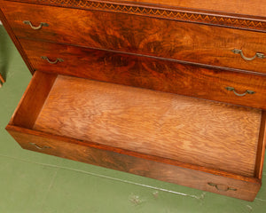 Burlwood Antique Chest of Drawers