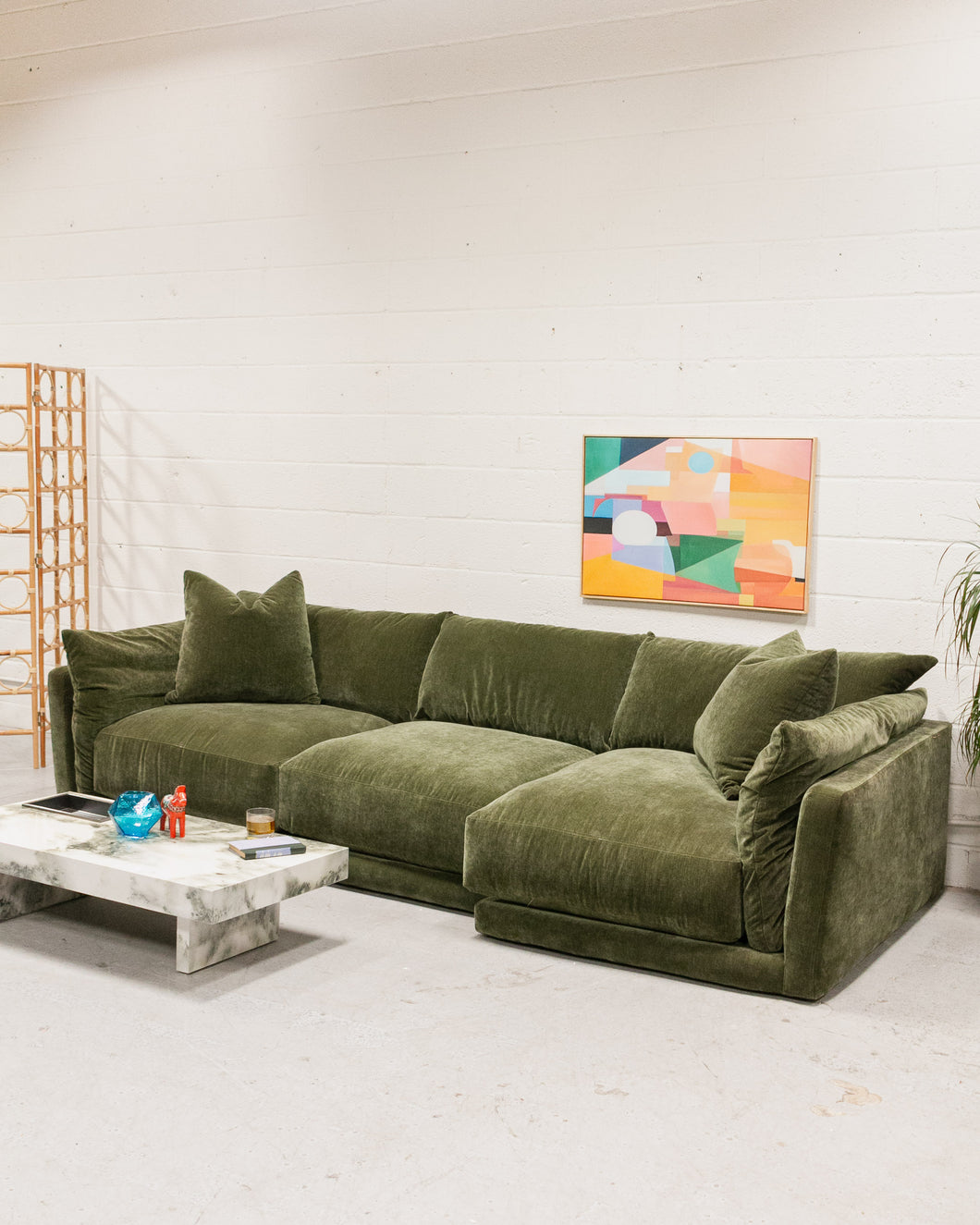 Hansel Modular Sofa in Amici Moss