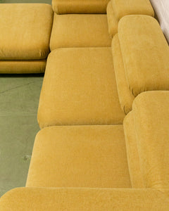 Elodie 4 Piece Modular Sectional in Pistachio Green