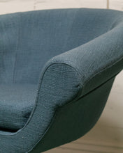 Load image into Gallery viewer, Blue Vintage Swivel Chair
