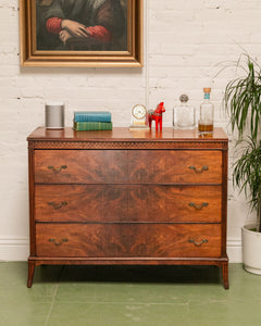 Burlwood Antique Chest of Drawers