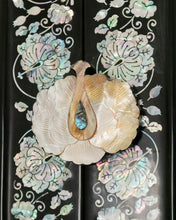 Load image into Gallery viewer, Black Mother of Pearl Curio Cabinet
