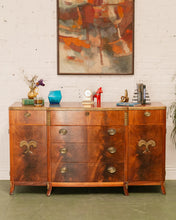 Load image into Gallery viewer, Early 20th Century Biedermeier Style Buffet with Brass Pulls
