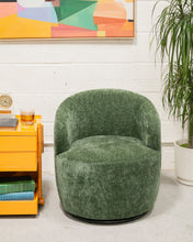 Load image into Gallery viewer, Dark Green Aria Swivel Chair
