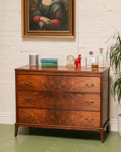 Burlwood Antique Chest of Drawers