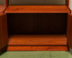 Vintage Teak Freestanding Shelving System, Denmark 1950