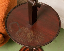 Load image into Gallery viewer, 1940’s Mahogany Floor Lamp with Wicker Shade
