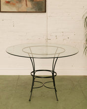 Load image into Gallery viewer, Black Metal Indoor/Outdoor Round Table
