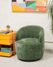 Load image into Gallery viewer, Dark Green Aria Swivel Chair
