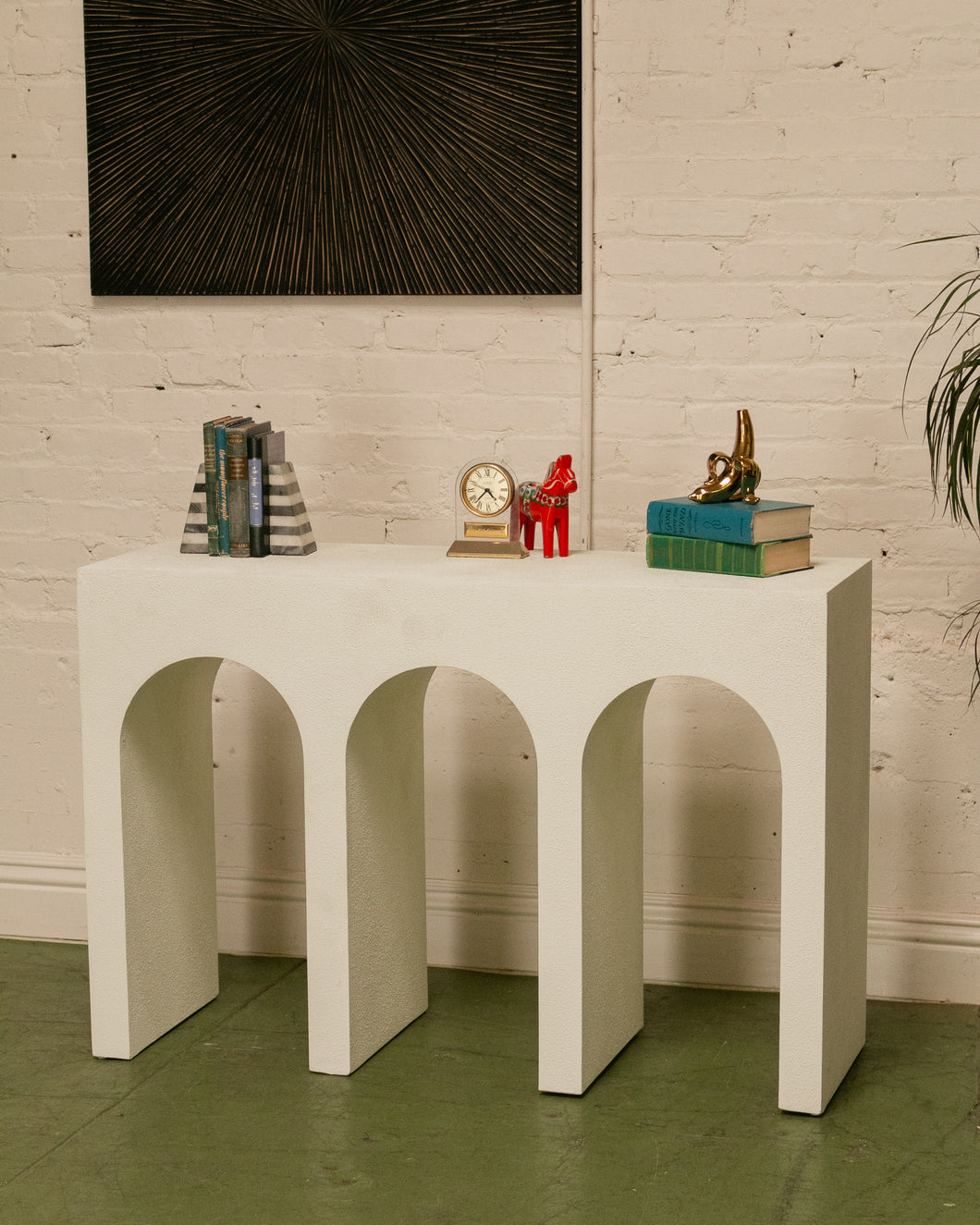 Modern White Entry Table