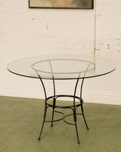 Load image into Gallery viewer, Black Metal Indoor/Outdoor Round Table
