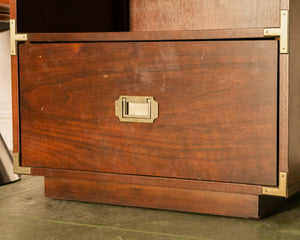 Walnut Campaign Nightstand