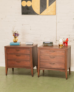 Walnut 3 Drawer Lowboy