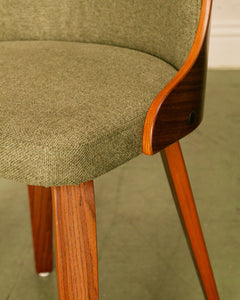 Olive Green Tweed Chairs