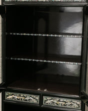 Load image into Gallery viewer, Black Mother of Pearl Curio Cabinet
