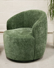 Load image into Gallery viewer, Dark Green Aria Swivel Chair
