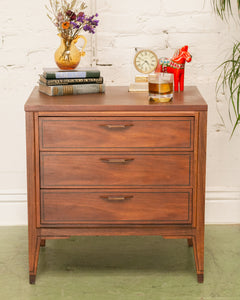 Walnut 3 Drawer Lowboy