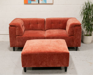 3 Piece Chelsea Sofa in Paprika (Ottoman)