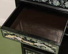 Load image into Gallery viewer, Black Mother of Pearl Curio Cabinet
