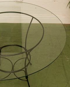 Black Metal Indoor/Outdoor Round Table