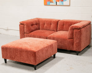 3 Piece Chelsea Sofa in Paprika (Ottoman)