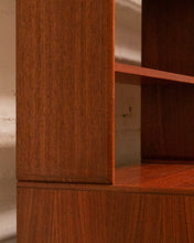 Load image into Gallery viewer, Vintage Teak Freestanding Shelving System, Denmark 1950
