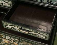 Load image into Gallery viewer, Black Mother of Pearl Curio Cabinet
