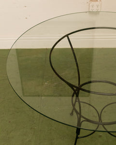 Black Metal Indoor/Outdoor Round Table