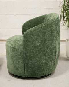 Dark Green Aria Swivel Chair