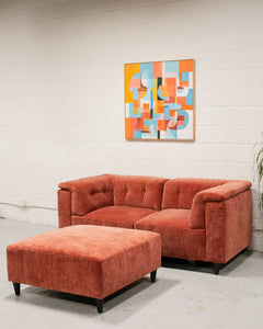 3 Piece Chelsea Sofa in Paprika (Ottoman)