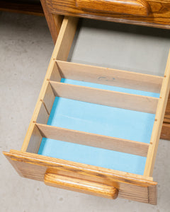 Antique Oak Roll Up Desk