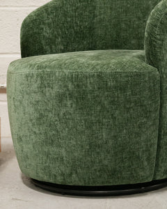 Dark Green Aria Swivel Chair