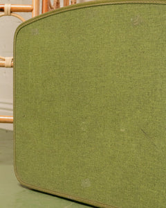 green vintage suitcase