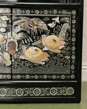 Load image into Gallery viewer, Black Mother of Pearl Curio Cabinet
