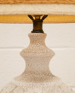 Cream Vintage Holllywood Regency Lamp